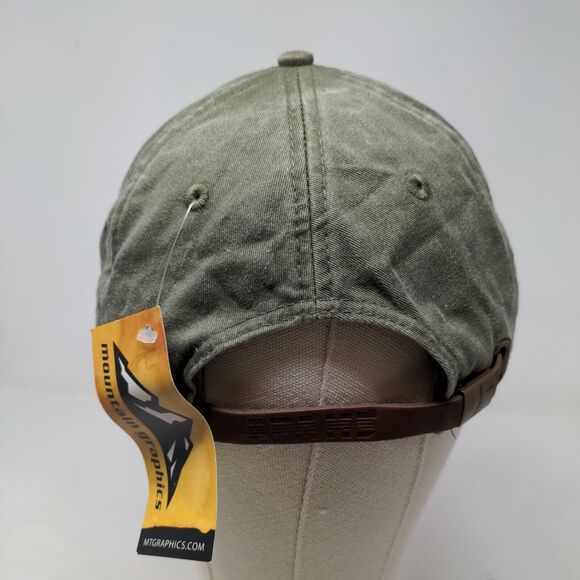 Adams Men's Slideback Hat Green Adjustable Graphic ADK Logo Cheese.com W/Tags - Picture 8 of 13